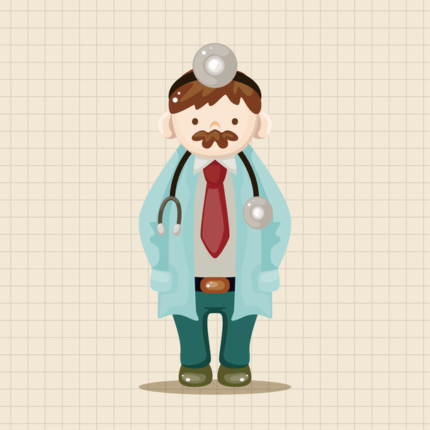 people theme doctor theme elements - Vector, Image