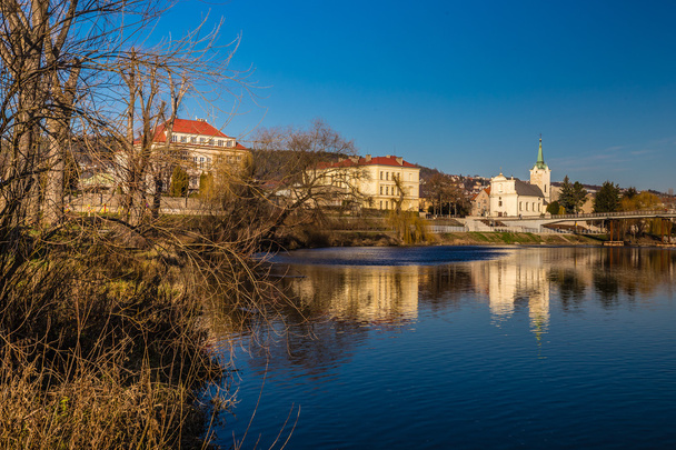 Berounka Nehri ve Radotin şehir-Çek Cumhuriyeti - Fotoğraf, Görsel