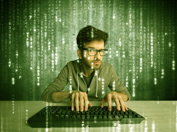 Online hacking in progress concept - Фото, изображение