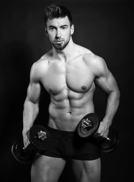handsome young and fit man - Foto, Imagem