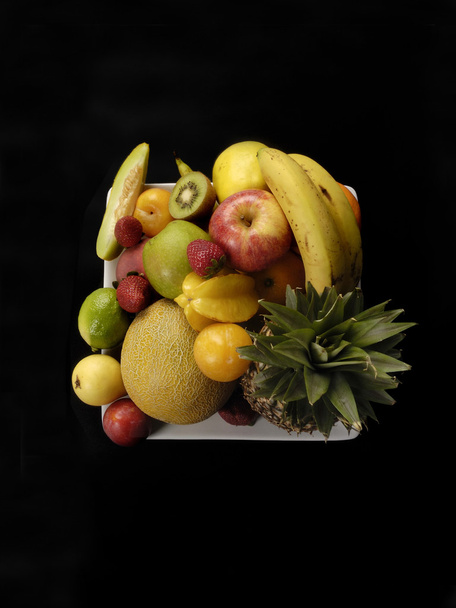 detail of citurs  fruits on black background - Photo, Image