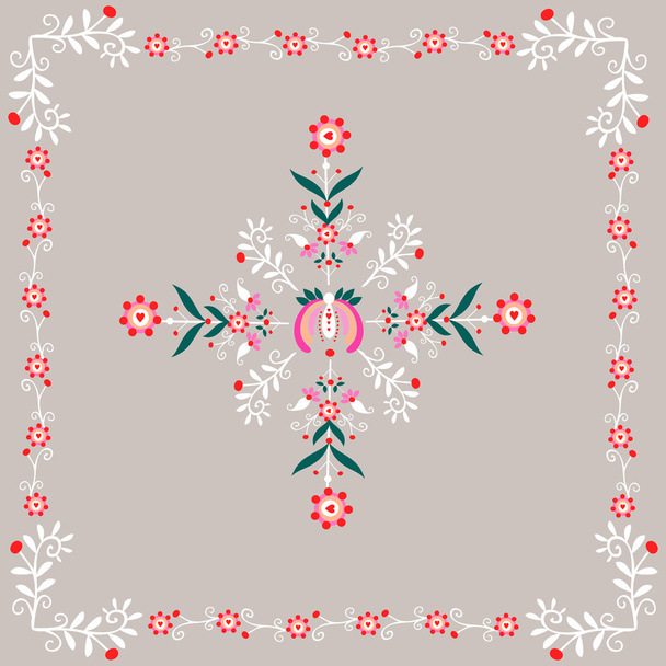 polish folk embroidery - Vector, Image