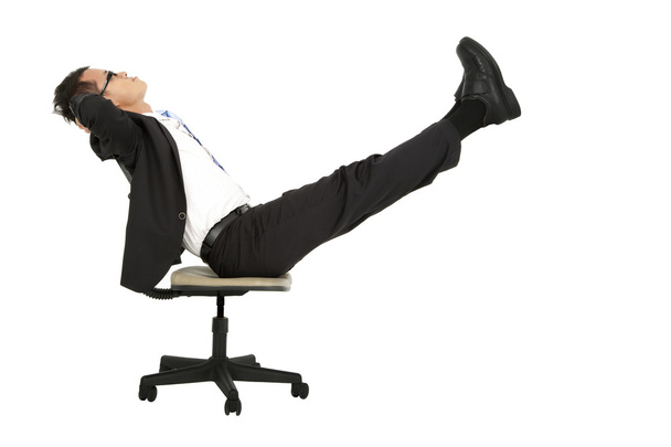 επιχειρηματίας ένα διάλειμμα στην καρέκλα - Φωτογραφία, εικόνα