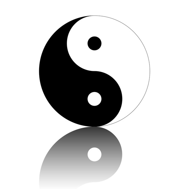Інь Янь символ гармонії і рівноваги
 - Вектор, зображення