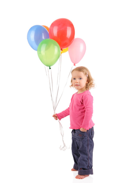 Girl with balloons - Foto, immagini