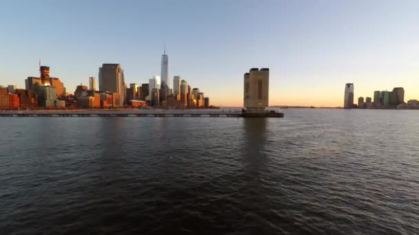New York city skyline at sunset - Footage, Video