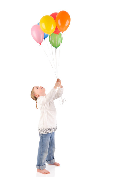 Girl with balloons - Foto, Bild