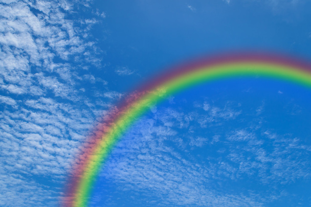 虹と青い空 - 写真・画像