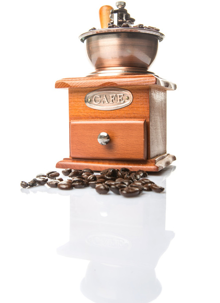 Coffee Bean en koffiemolen - Foto, afbeelding