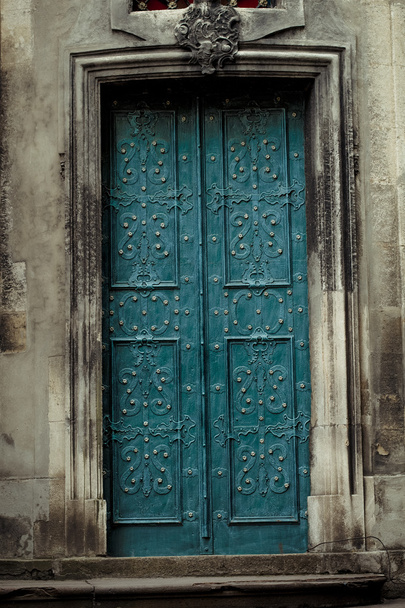 deur naar de kathedraal in Lviv - Foto, afbeelding