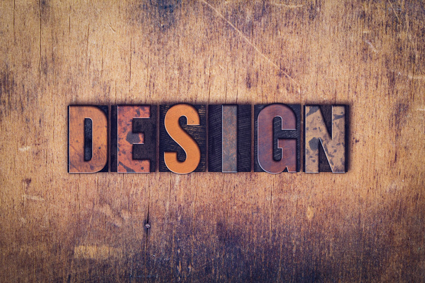 Design Concept Wooden Letterpress Type - Photo, Image