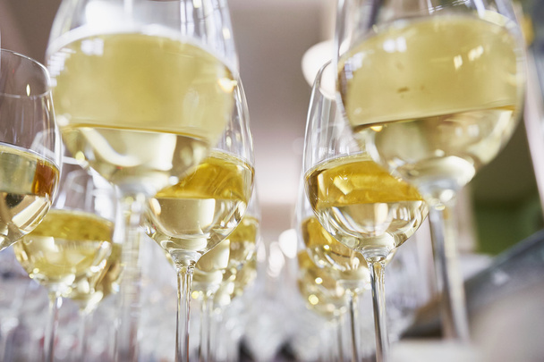 glasses with Champagne - Foto, imagen