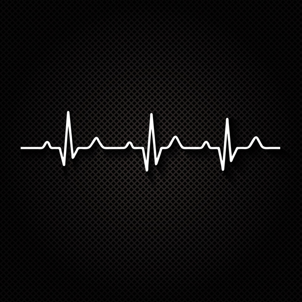 Vettore Illustrazione ritmo cardiaco ekg
 . - Vettoriali, immagini
