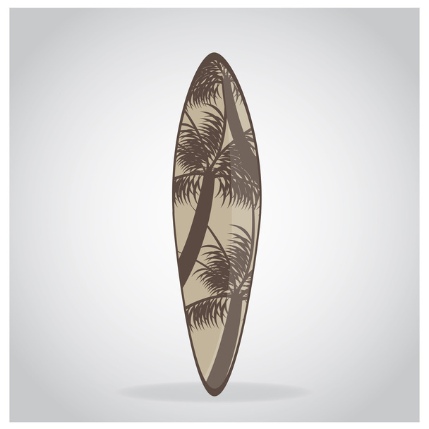 Isolated Surfboard with texture - Vecteur, image