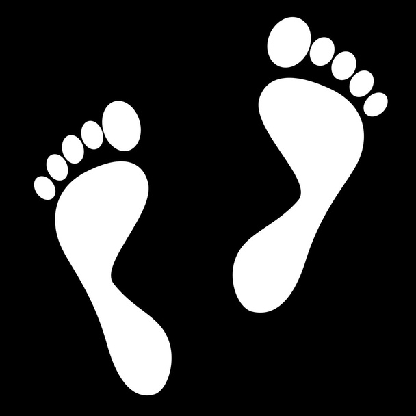 Empreintes de pieds. Illustration vectorielle
 - Vecteur, image