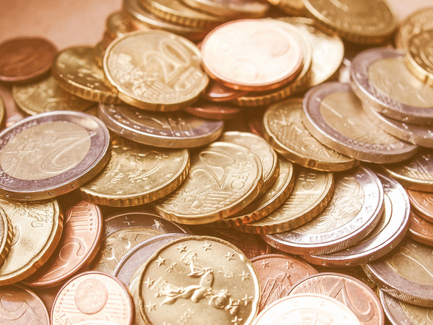  Euro munten vintage - Foto, afbeelding