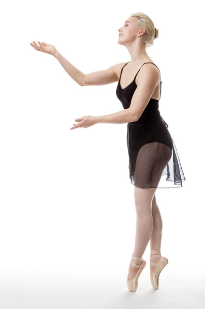 graceful ballerina in studio - Photo, Image