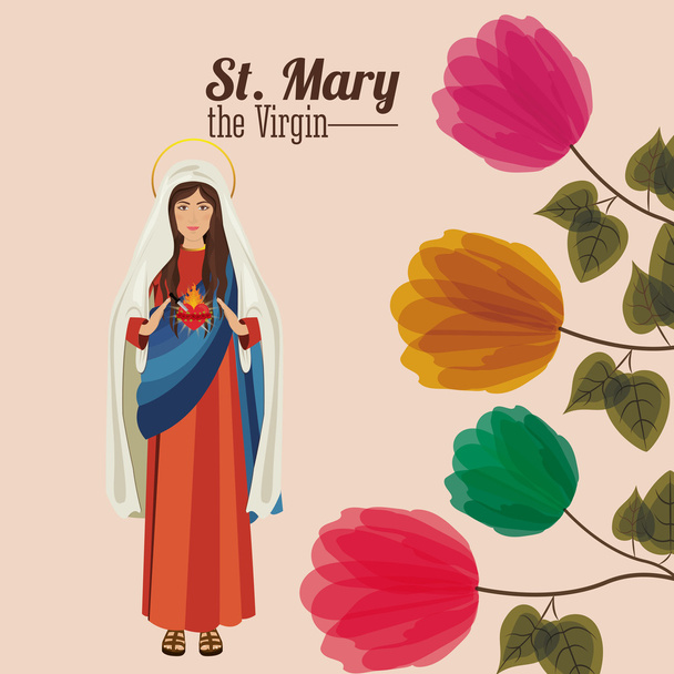 St Mary el diseño virgen
 - Vector, Imagen