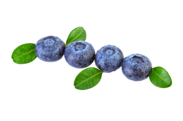 Blueberries  Isolated Diagonal Composition - Photo, Image