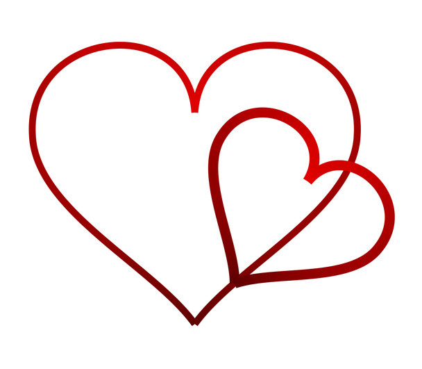 Valentine srdce na bílém pozadí - Fotografie, Obrázek