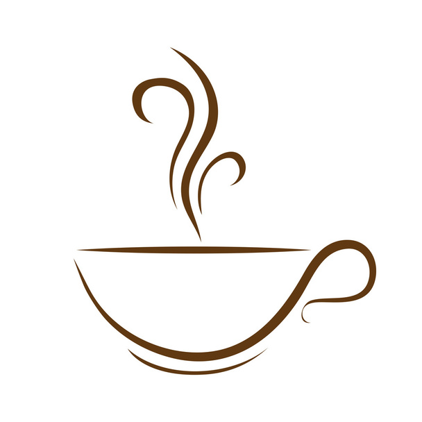 hot coffee cup vector - Vector, Image