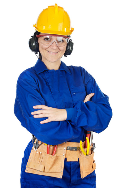 女性の建設労働者 - 写真・画像