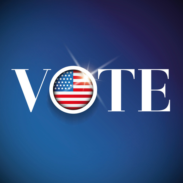 アメリカ - 選挙ポスターのための投票 - ベクター画像