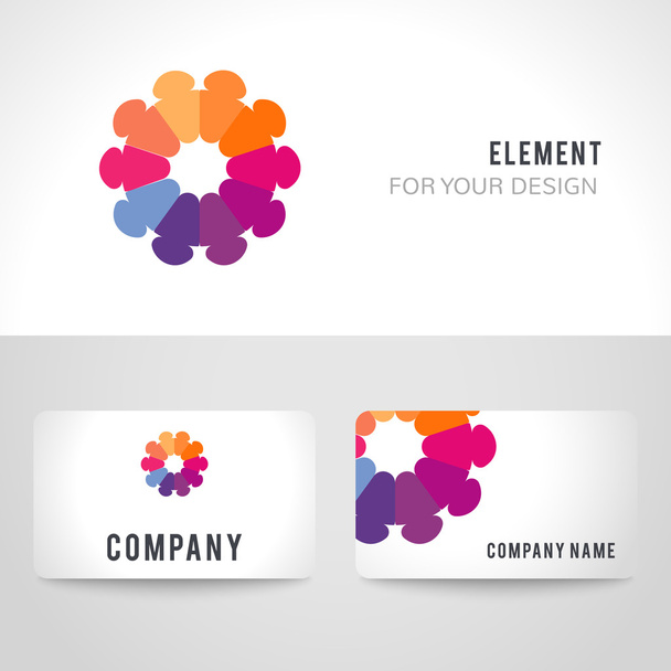 Abstract bright colorful communication logotype. - Fotografie, Obrázek
