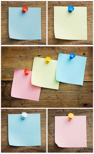 A piece of paper pinned the button - Foto, afbeelding