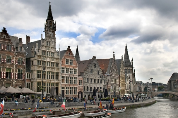 Ghent Graslei on the waterfront - Photo, Image
