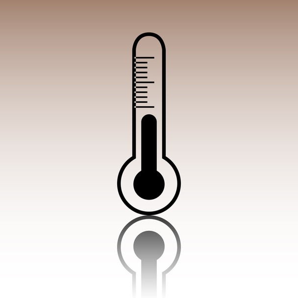 εικονίδιο θερμόμετρου, διανυσματική απεικόνιση - Διάνυσμα, εικόνα