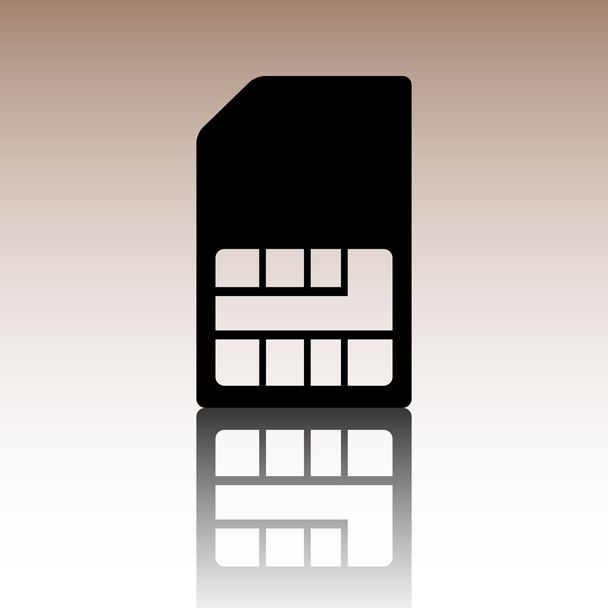 SIM kártya ikon - Vektor, kép