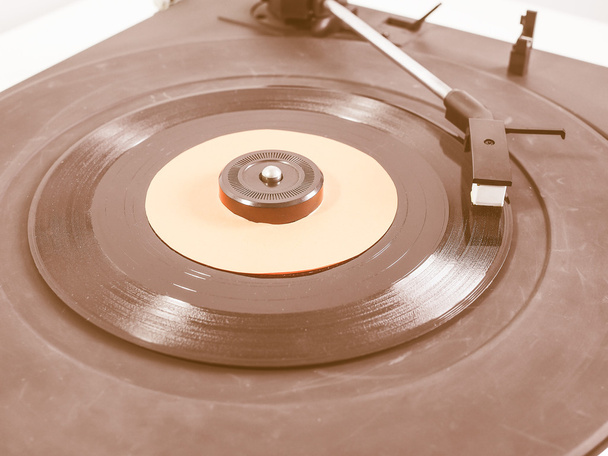  Vinylplatte auf Plattenspieler - Foto, Bild