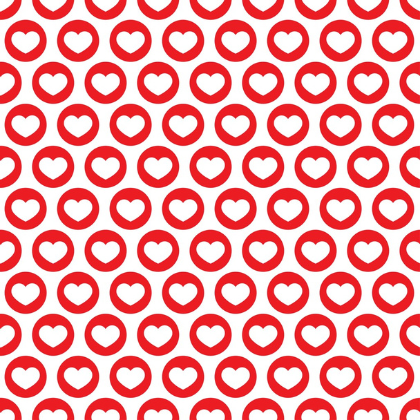 Corazón rojo vector patrón sin costura
 - Vector, imagen