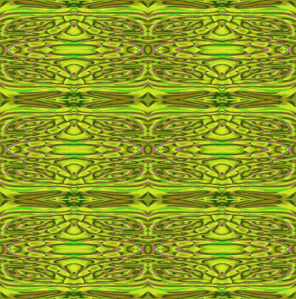 Seamless ornaments green brown - Foto, afbeelding