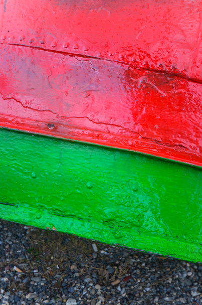 赤と緑の塗料 - 写真・画像