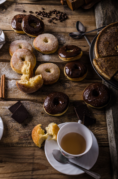 Old style donuts rustic style - Foto, Bild