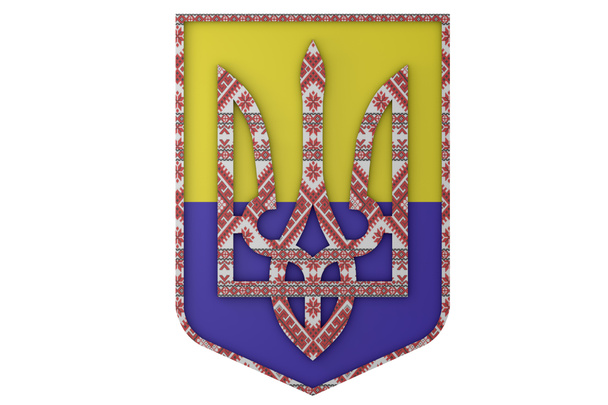 wzór herbu Ukrainy - Zdjęcie, obraz