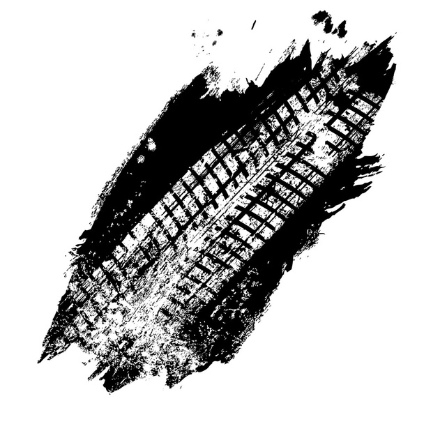 Grunge musta renkaan jälki valkoisella taustalla, vektori
  - Vektori, kuva