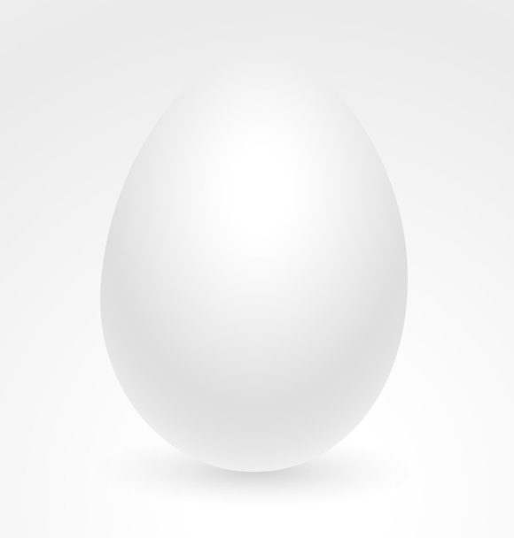 Белое яйцо
 - Вектор,изображение
