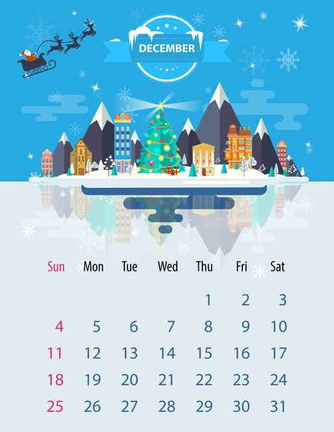 Calendar of december - Vektor, obrázek