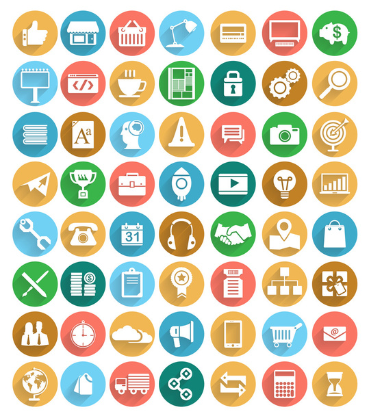 Icons Set for business - Vector, Image