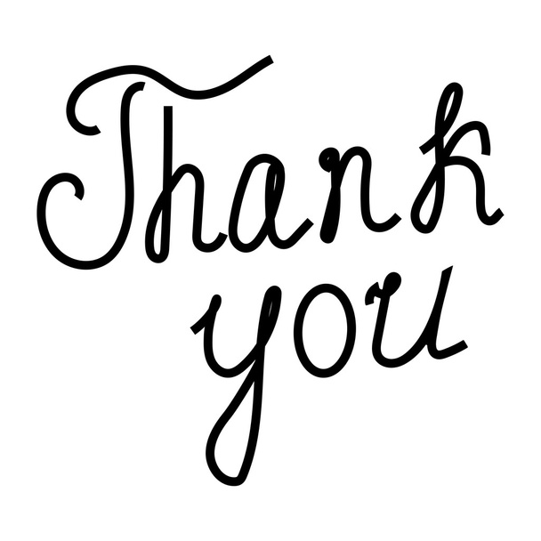 words "Thank You" - Vettoriali, immagini