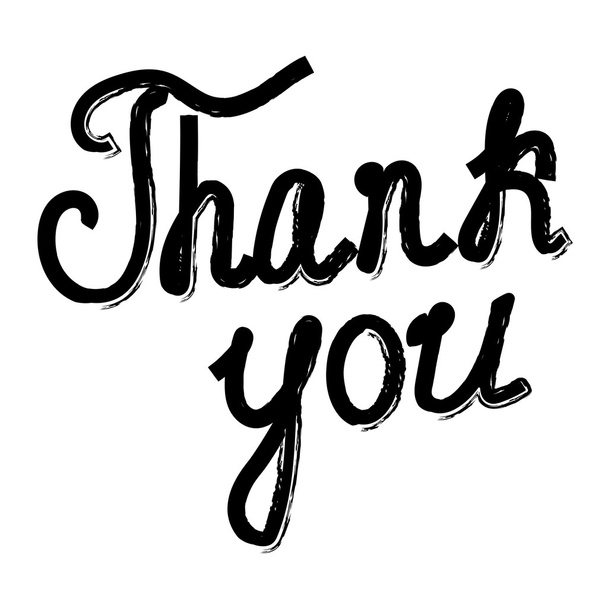text '' Thank You '' on a white background - Vector, afbeelding