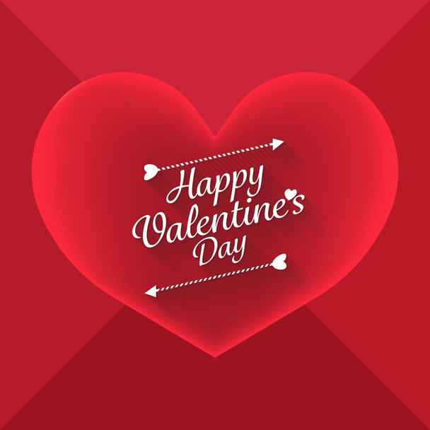 Big heart for valentine's day. - Vector, afbeelding