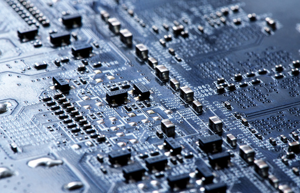 PCB Circuit Closeup Background - Photo, Image