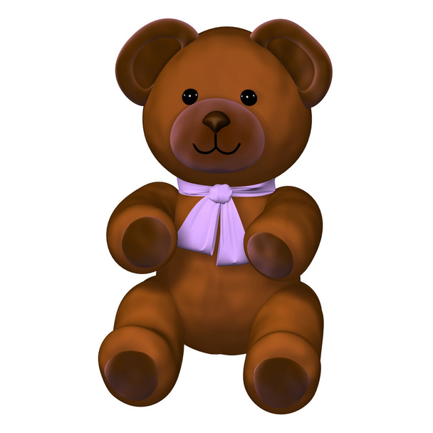 Cute brown teddy bear toy - Photo, Image