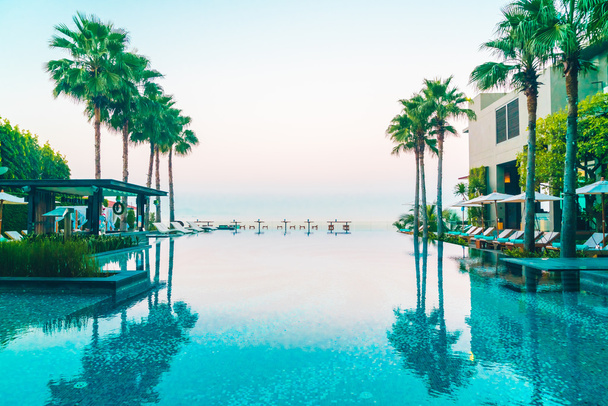 luxury hotel swimming pool - Photo, Image