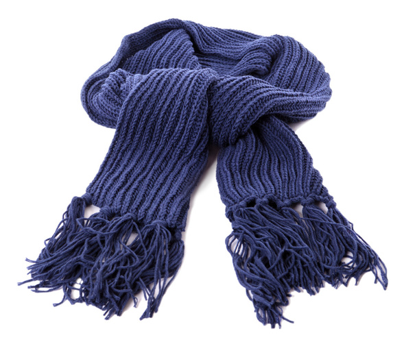 Blauwe winter sjaal - Foto, afbeelding