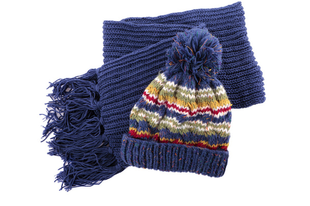 zimní čepice a šála - Fotografie, Obrázek